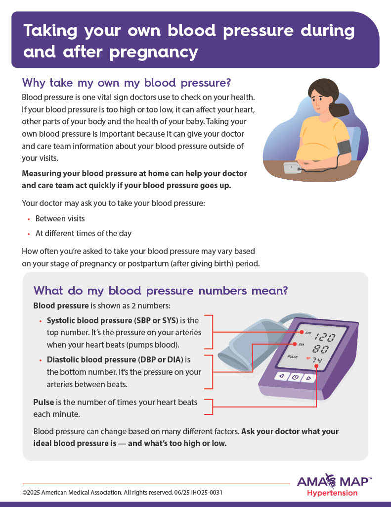 View of Taking Your Blood Pressure During and After Pregnancy - AMA-MAP ...